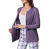 Deyeek Mastectomy Shirts with Drain Pockets Post Shoulder Surgery Tops for Women Chemo Port Long Sleeve with Zippers