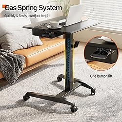 JOY worker Height Adjustable Rolling Laptop Desk