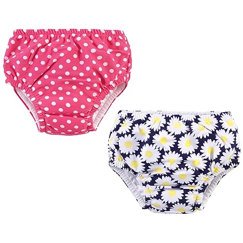 Hudson Baby Unisex Baby Swim Diapers, Daisy, 3 Toddler