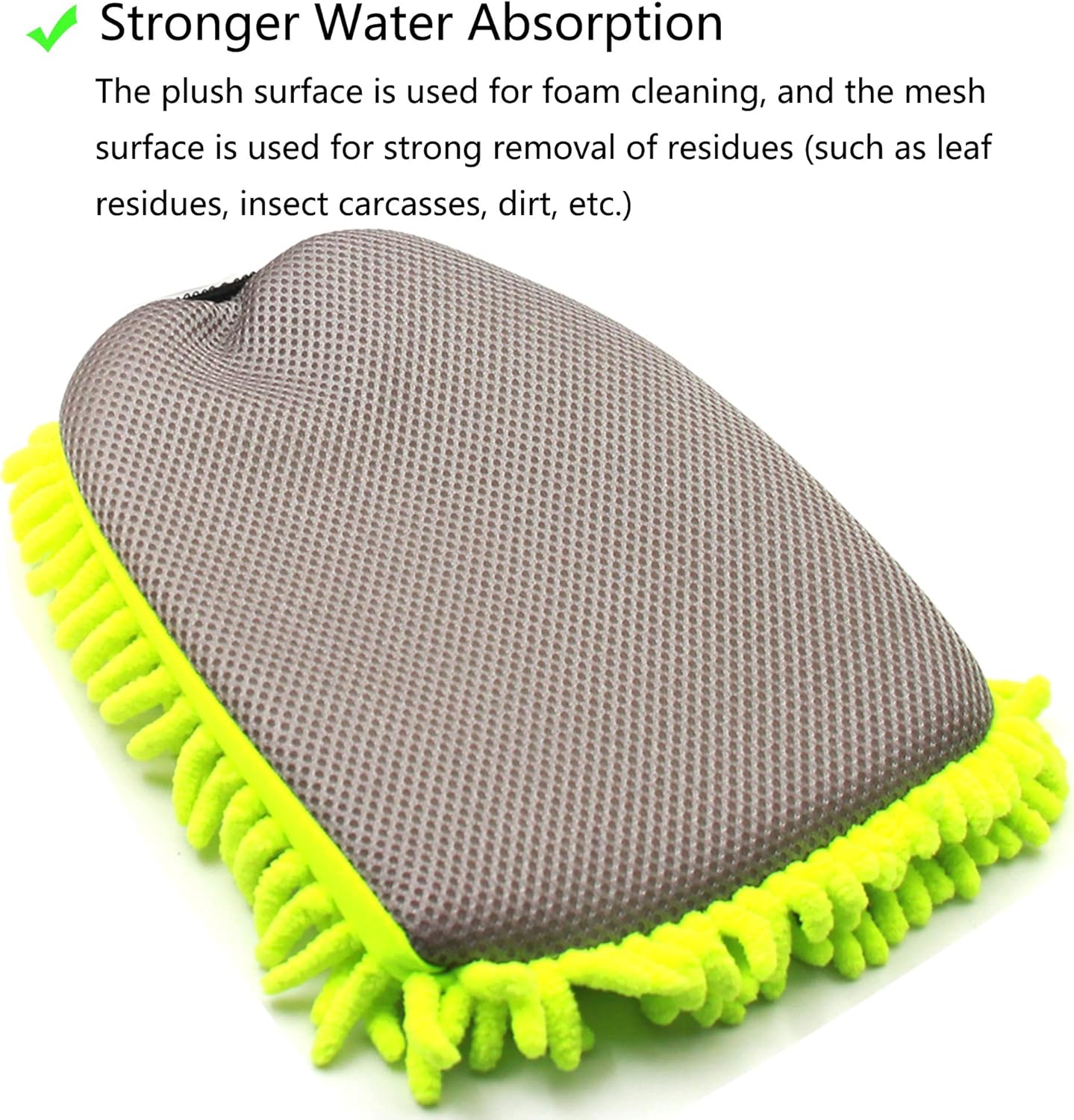 Konpard Ultimate Car Wash Mitt - 2 Pack - Premium Chenille Microfiber Wash Mitt - Wash Sponge - Wash Glove - Lint Free - Scratch Free: Automotive