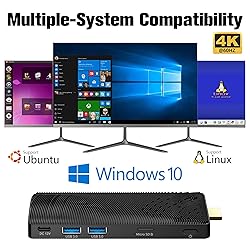HEIGAOLAPC Mini PC Stick, Fanless Mini Desktop