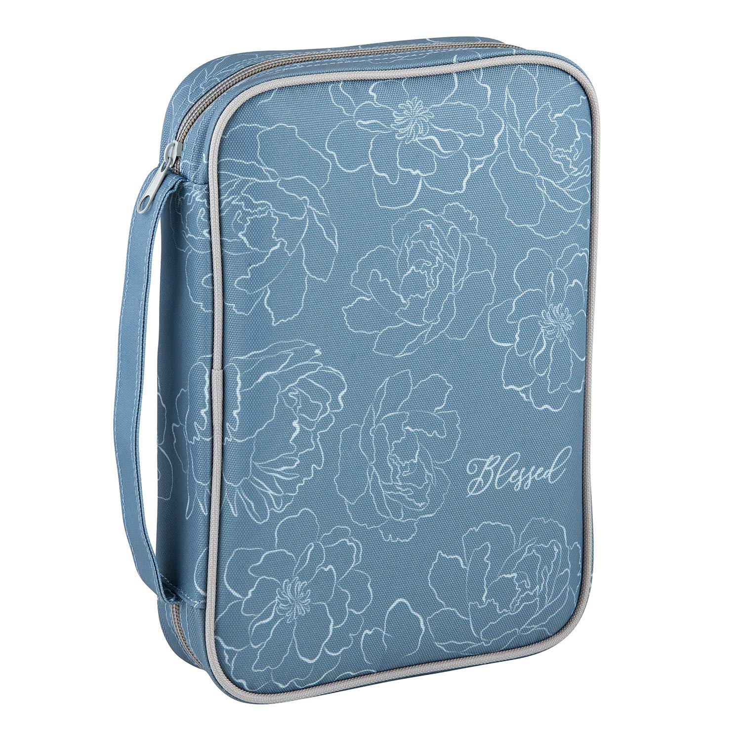 Creative Brands Canvas Bible Cover, Blue, 7 X 10-Inch