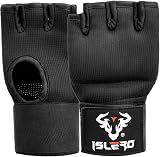 Islero Gel Inner Boxing Hand Wraps 93cm Quick Long Wrist Straps Black view 9