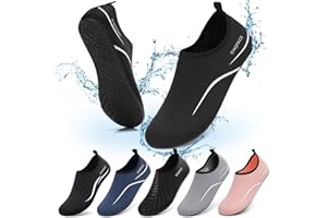 Sixspace Water Shoes for Women Men Aqua Socks Swim Shower Beach Barefoot Pool Quick-Dry Non Slip Lake Surf