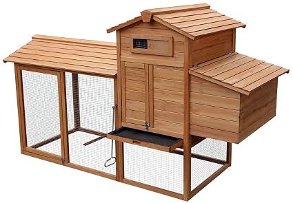 Amazoncom Merax 80 Wooden Chicken Coop House Cage For Small