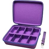 LTGEM Card Game Case Compatible with Cards Against Humanity 2500+, Purple | Fits Magic the Gathering/UNO/Pokemen/Baseball/Football Playing Cards