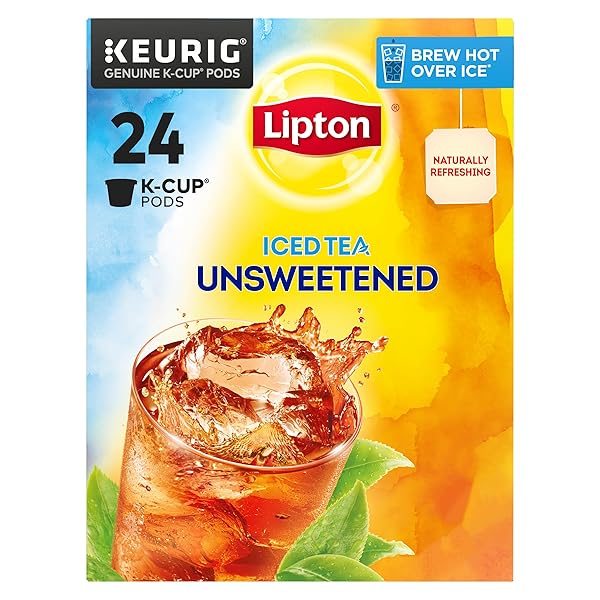 LIPTON ICED TEA K-CUPS, UNSWEETENED BLACK ICED TEA,...