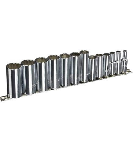 KT Pro 1/2” Drive 15/32” 12-Point SAE Standard Socket – Chrome, Single Item C1420S15
