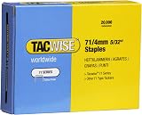 Tacwise 0365 Type 71 4 mm Galvanised Upholstery Staples Pack 20,000