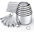 TILUCK Stainless Steel Measuring Cups & Spoons Set, Cups and Spoons,Kitchen Gadgets for Cooking & Baking (XX-Large)