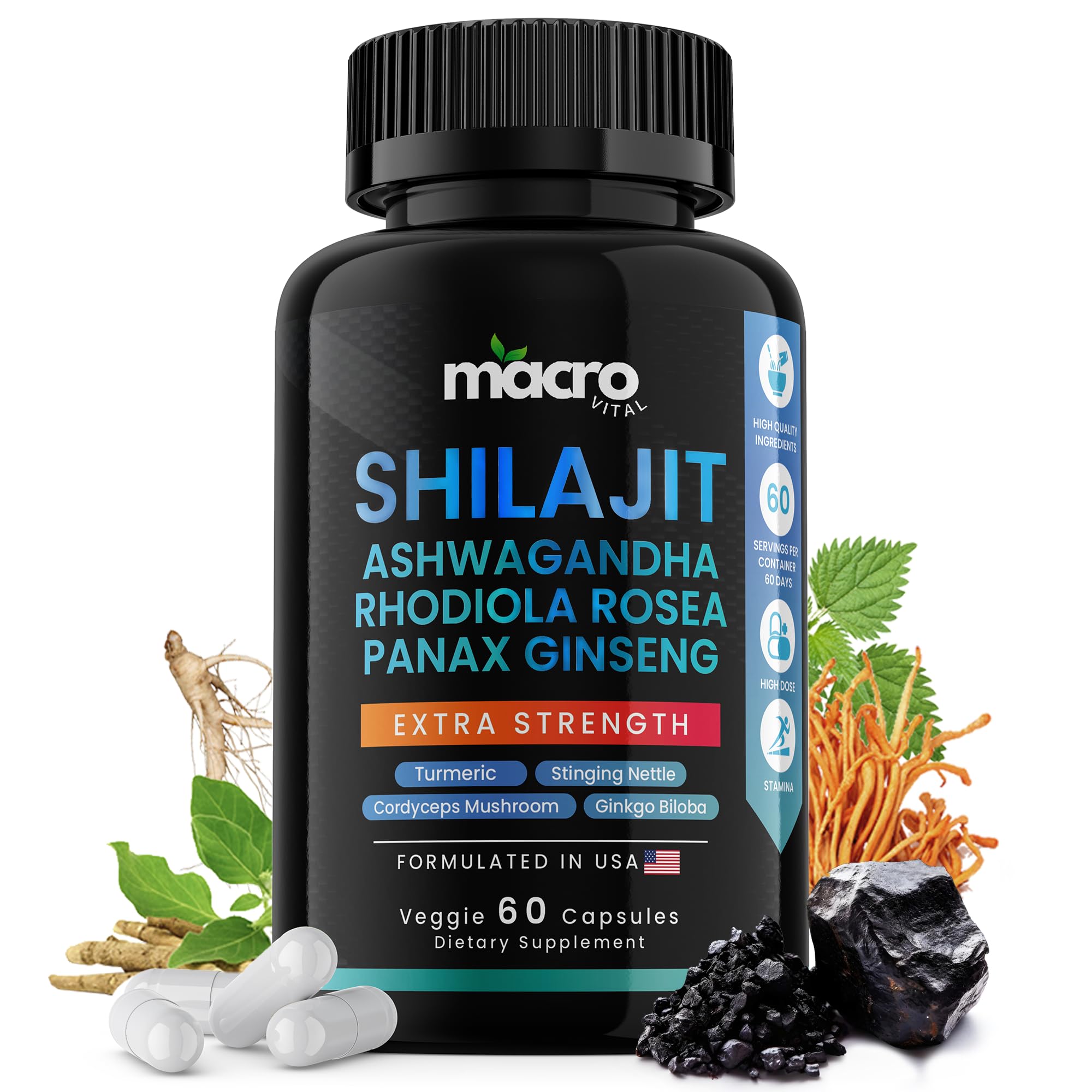 MACRO VITAL Pure Himalayan Shilajit for Men and