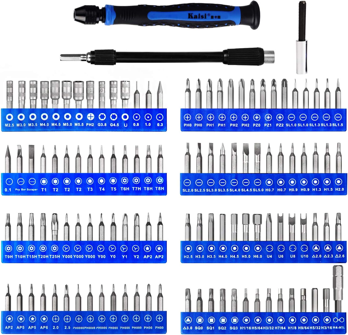 Kaisi 126 in 1 Precision Screwdriver Set with 111 Bits Magnetic Driver Kit Professional Electronics Repair Tool Kit for Repair Computer, PC, MacBook, Laptop, Tablet, iPhone, Xbox, Game Console: Home Improvement