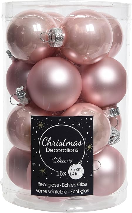 Christmas Decorations Lot De 16 Mini Boules De Noel En