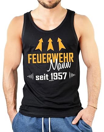 60 Jahre Lustige Sprüche Fun Muskel Shirt Feuerwehr Mann