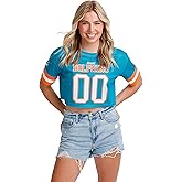 FOCO NFL Womens NFL Ladies Fashion Gameday Jersey Mesh Crop Top Shirt