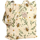 Miss Adola Corduroy Tote Bag for Women - Reusable Totes with Pocket & Buckle Cute Aesthetic Shoulder Bag for Work Travel