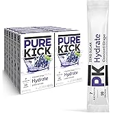 Pure Kick Hydration Singles To Go Drink Mix, Concord Grape, 72 Packets
