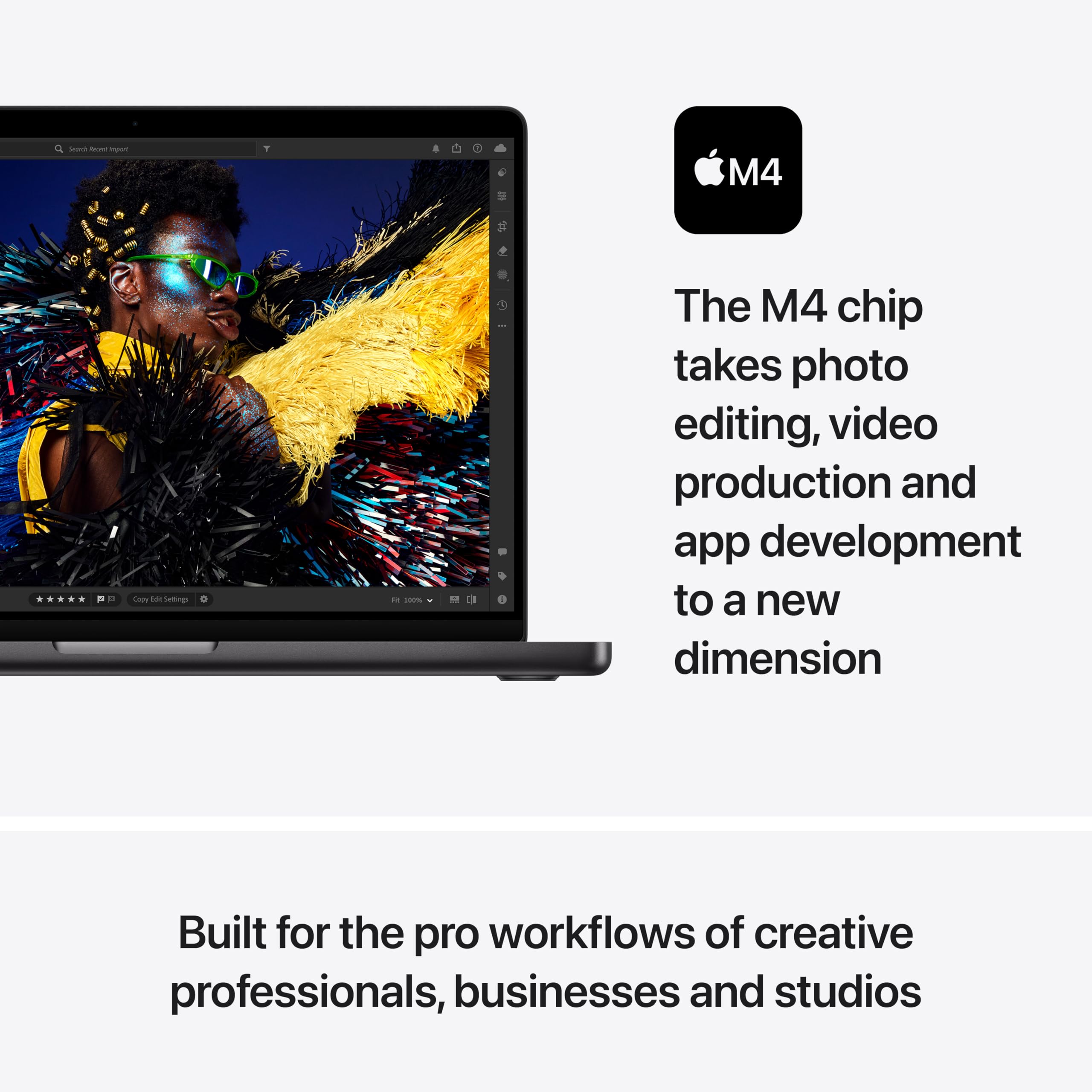 Apple 2024 MacBook Pro Laptop with M4 chip with 10 core CPU and 10 core GPU: Built for Apple Intelligence, 14.2-inch Liquid Retina XDR Display, 16GB Unified Memory, 512GB SSD Storage; Space Black