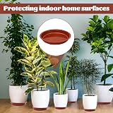 Nuqin Plant Pot Saucers 12 Pack 3 Sizes Waterproof Thickened Plastic view 6