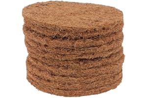 WEKAMOS Pigeon Nest Mat 10Pcs Set Brown Eco-Friendly Coir Pads for Bird Cage and Pet Bird Nest Accessories