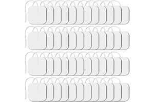 TENS Unit Replacement Pads, 40PCS 2x2 Electrode Pads for EMS Muscle Stimulator Massager, Self-Adhesive TENS Pads for Electrot