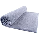 Mars wings Oversized Microfiber Bath Towel (Bath Sheet), 1 Pack (32 x 71 Inch), Extra Large Super Absorbent, Quick Fast Dry, Soft Eco-Friendly Towel for Body, Bathroom, Travel (1PCS Grey)