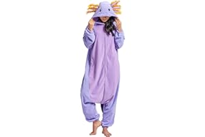 DELEY Unisex Adult Animal Sleepwear Warm Onesies Pajamas Cosplay Homewear Anime Costume