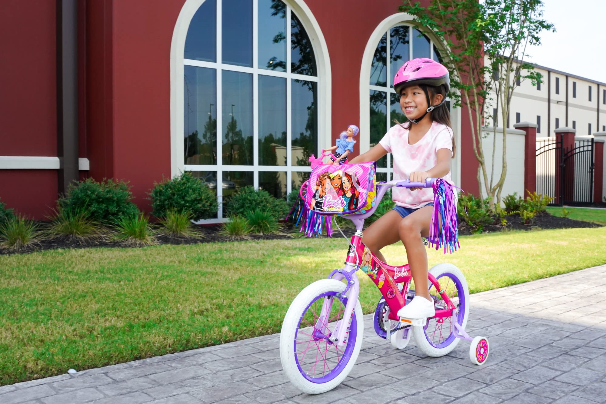 Dynacraft Barbie Girls BMX Bike, 12-18 Inch, for Age 3-9 Years | Fun and Stylish Design | Sturdy and Durable | Easy to Assemble | Perfect for Kids Learning to Ride | Ideal for Young Riders
