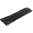 Aroono 100pcs 4-Inch Black Zip Ties - 18lb Strength, Nylon, UV & Temperature Resistant - View #6