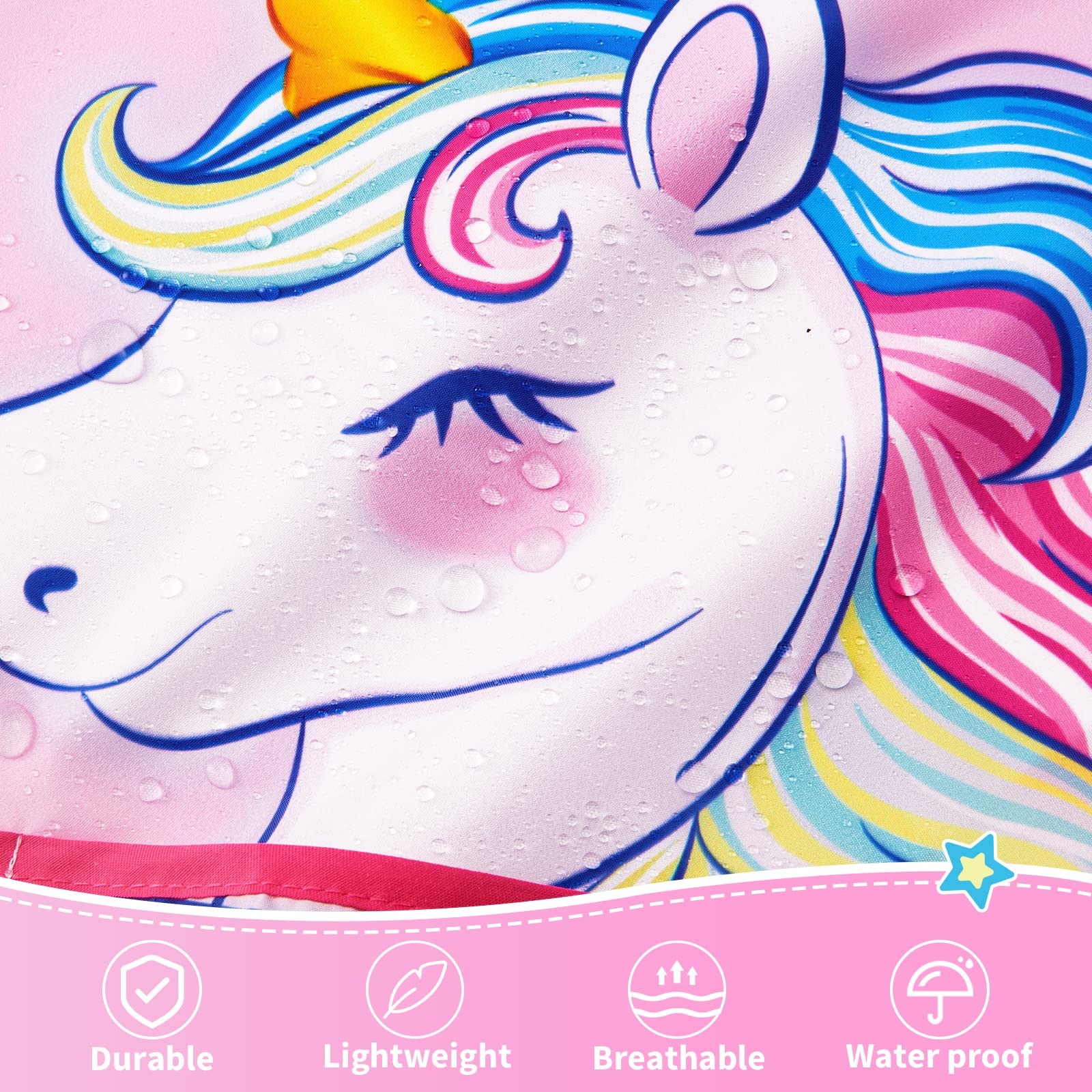 WERNNSAI Kids Art Smock, Toddler Artist Smock with Sleeve and Pockets, Kids Painting Apron