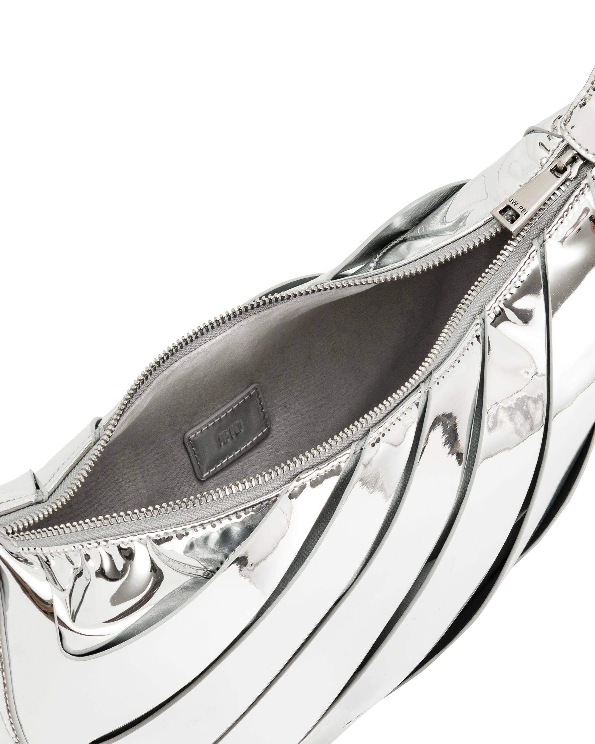 [JW PEI] Jana Hollow Out Women's Shoulder Bag, Silver