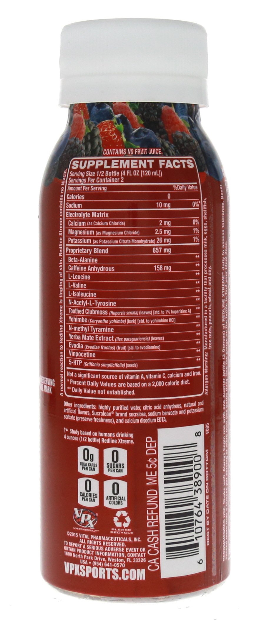 Redline Xtreme Energy Drink Triple Berry 24/ 8 oz. btls Pricepulse