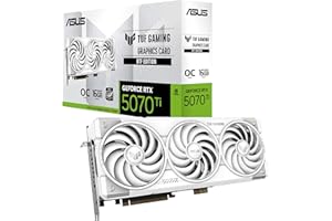 ASUS TUF Gaming GeForce RTX ™ 5070 Ti 16GB GDDR7 BTF White OC Edition Gaming Graphics Card (PCIe® 5.0, HDMI®/DP 2.1, 3.125-sl