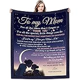 Joyloce to My Mom Blanket from Daughter - Meaningful Gifts for Mom 60"x50", Fleece Throw Blankets Birthday Gifts for Women - Mom Gifts Ideas from Kids for Her Birthday, Mothers Day or Christmas