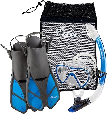 Seavenger Aviator Snorkeling Set with Gear Bag