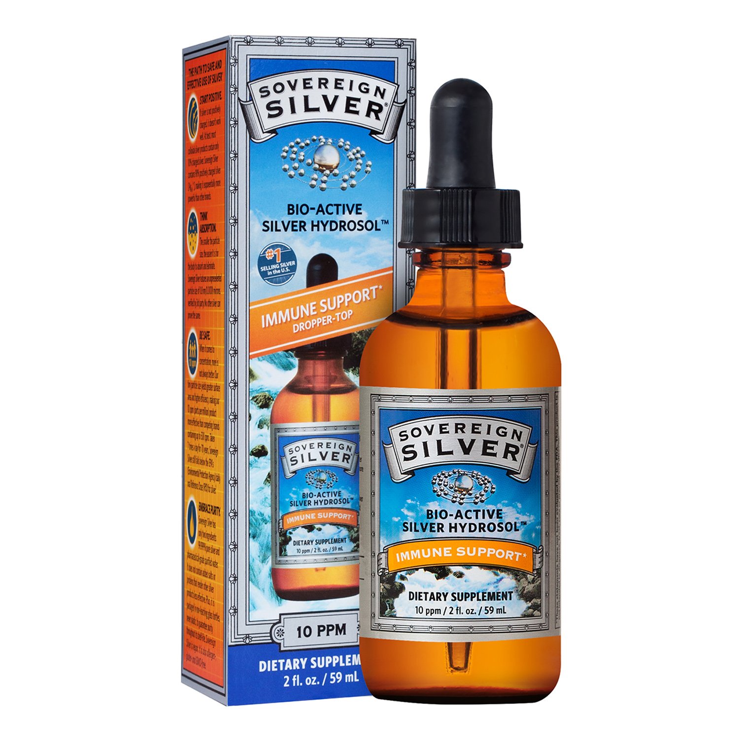Sovereign Silver BioActive Silver Hydrosol 2oz Dropper Buy Online