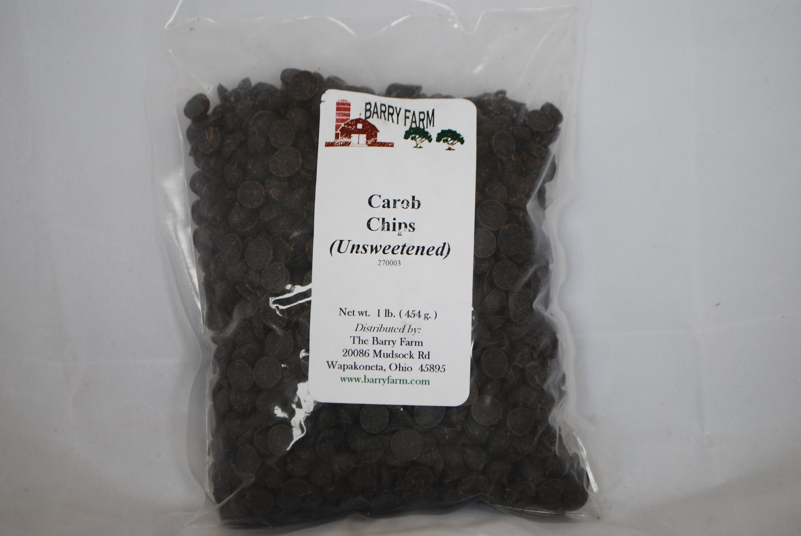 Carob Chips, unsweetened, 1 lb. Buy Online in United Arab Emirates at