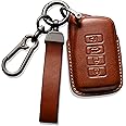 Smyfob for Lexus Key fob Cover Leather Lanyard Keychain Protector Holder Car Key case Accessories