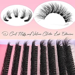 Fluffy Eyelash Extension Kit Thick Cluster Lashes