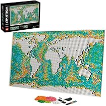 Amazon.com: LEGO® Art World Map 31203 Building Kit; Meaningful 