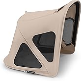 Bugaboo Breezy Sun Canopy with Mosquito Net for Kangaroo and Fox Strollers - Desert Taupe