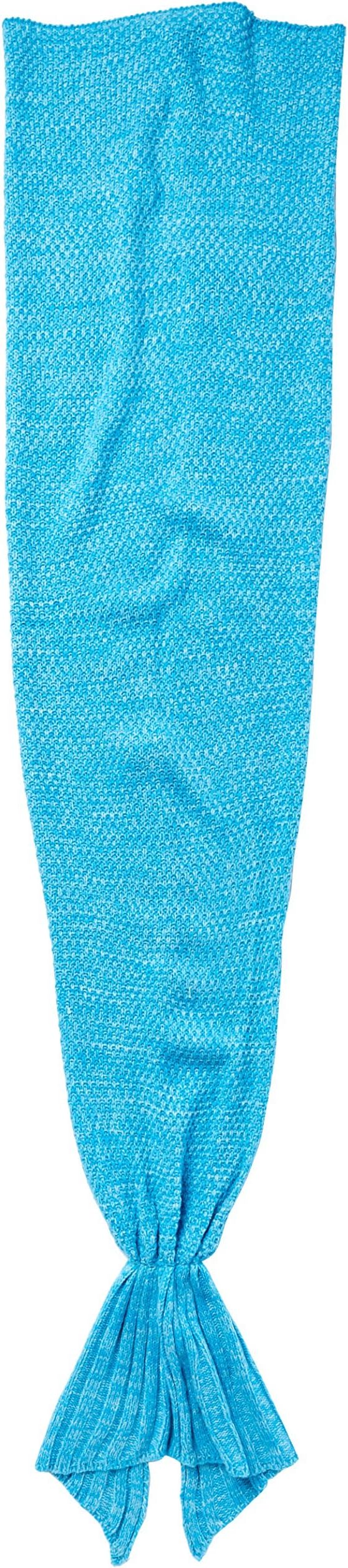 CASOFU Mermaid Tail Adult Blanket, Light Blue