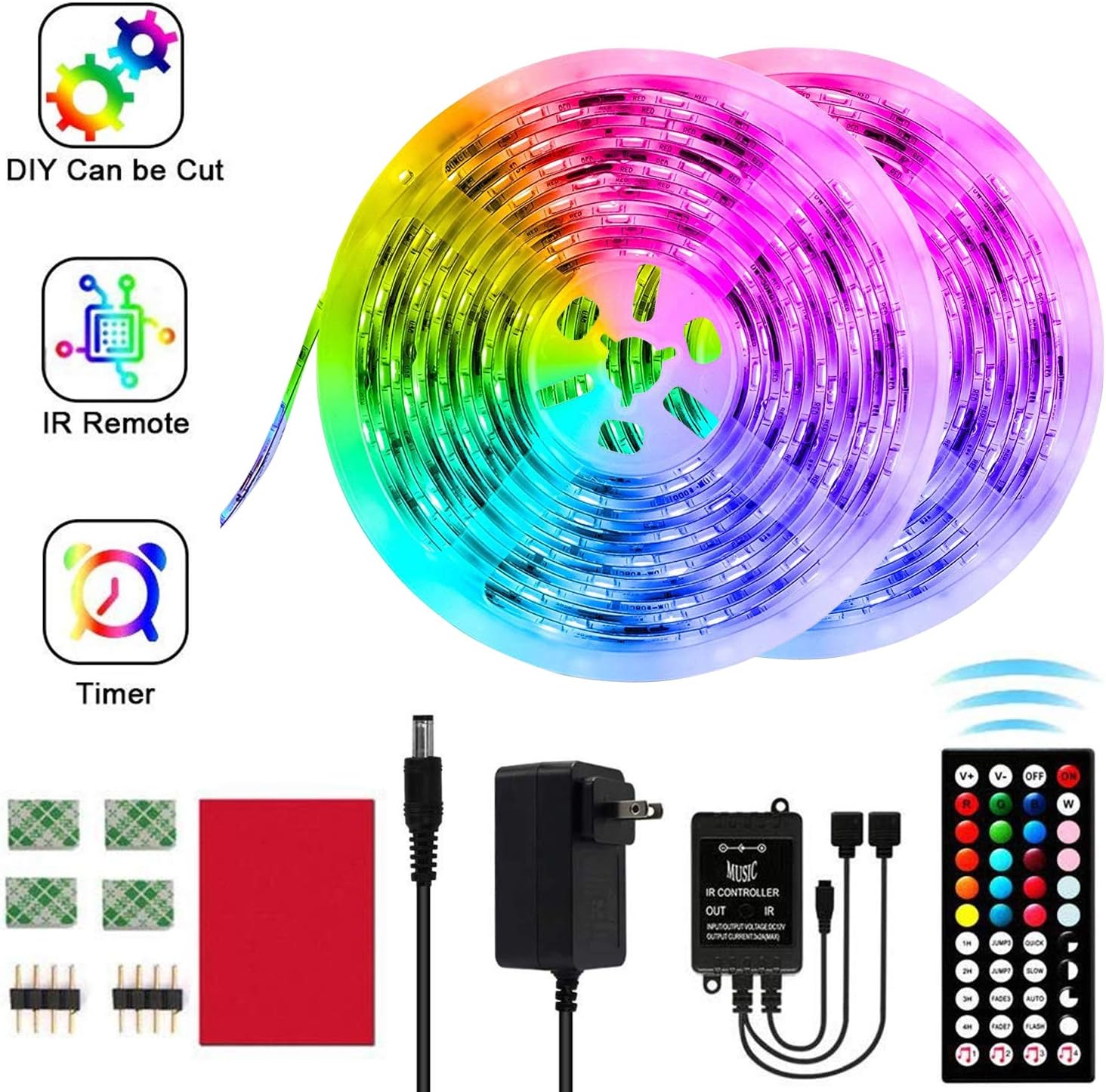 CHUSSTANG LED Strip Lights 32.8ft SMD3528