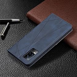 nincyee Flip Case for Vivo V21E 4G,Rhombus Pattern