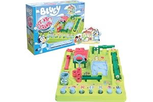 TOMY Bluey Screwball Scramble Marble Maze- Beat The Clock Marble Run - Fast Paced Kids Games and Bluey Toys for Birthday Parties - 1-4 Players - Ages 5 Years and Up