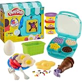 Play-Doh Crazy Waffle Cafe Playset, 8 Play Kitchen Accessories, Kids Arts &amp; Crafts 3+