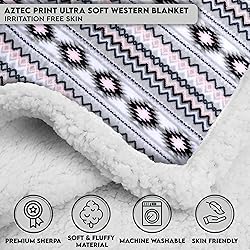 TrailCrest Sherpa Fleece Throw Blanket, Cozy Plush