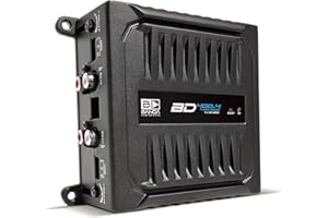 Banda Audioparts BD400.4BLACK Four Channel 4 x 100 Watt Rms Full Range Car Audio Amplfier 4 Ohms Bridged with Optional Use Low or High Pass Filters Black