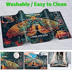JANENFNA TCG Playmat with Magic Zones 24 x 14