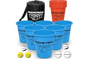 BucketBall | Original, Largest & Most Durable Brand | Supports USA Jobs | Ultimate Outdoor & Tailgate Game | Perfect for Beach, Pool, Lawn, Yard, Camping